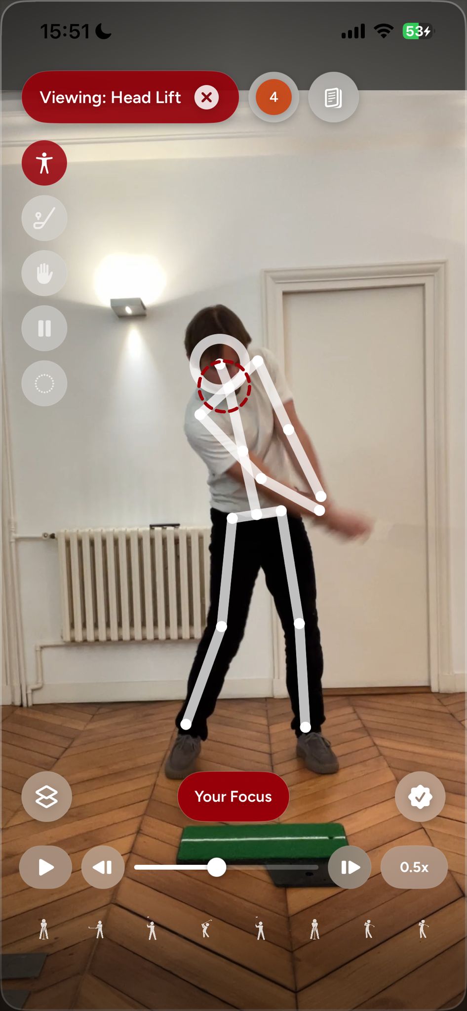 Goose Golf app: frame by frame swing review