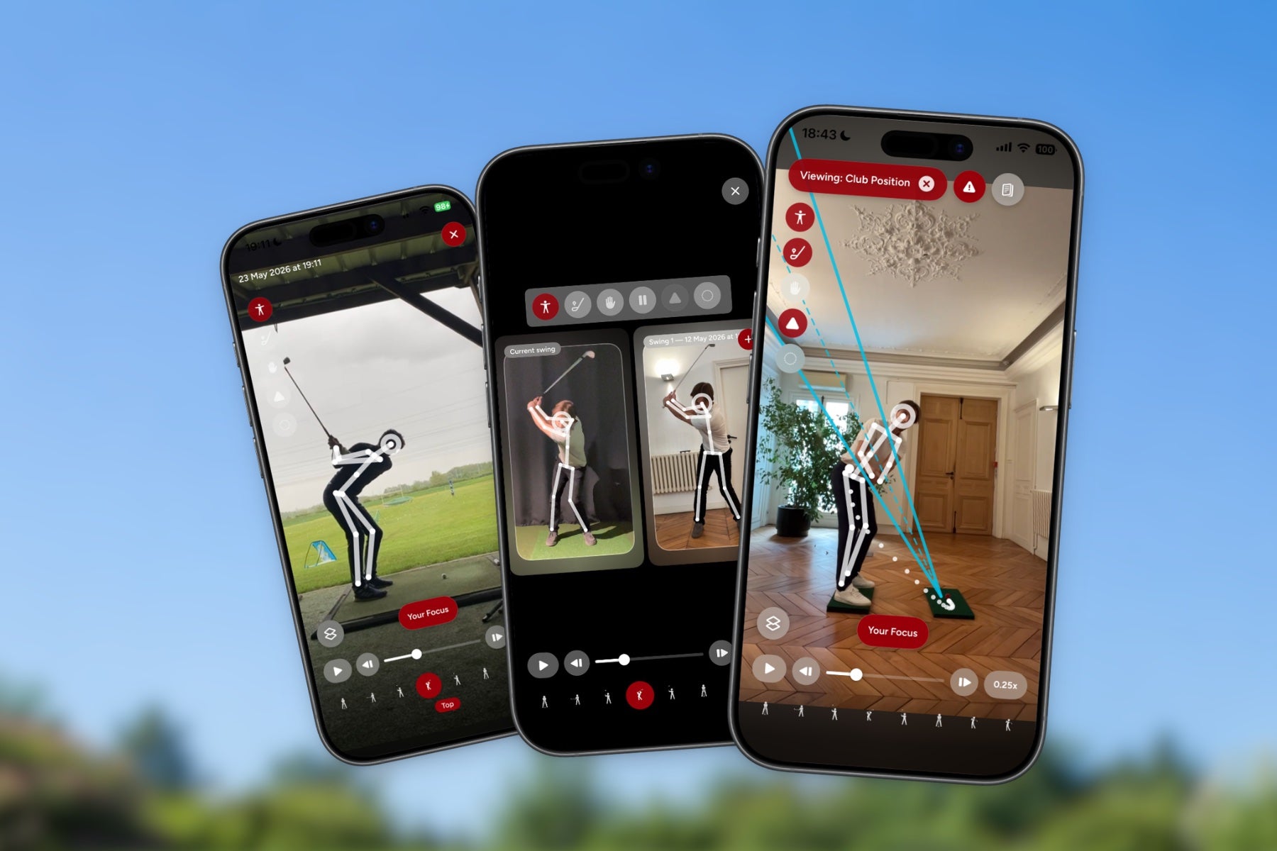 Comparing two swings in the app